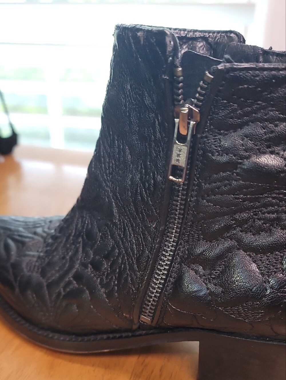 Free People "Barclay" Embroidered Ankle Boots from the FP Collection. - Picture 9 of 14